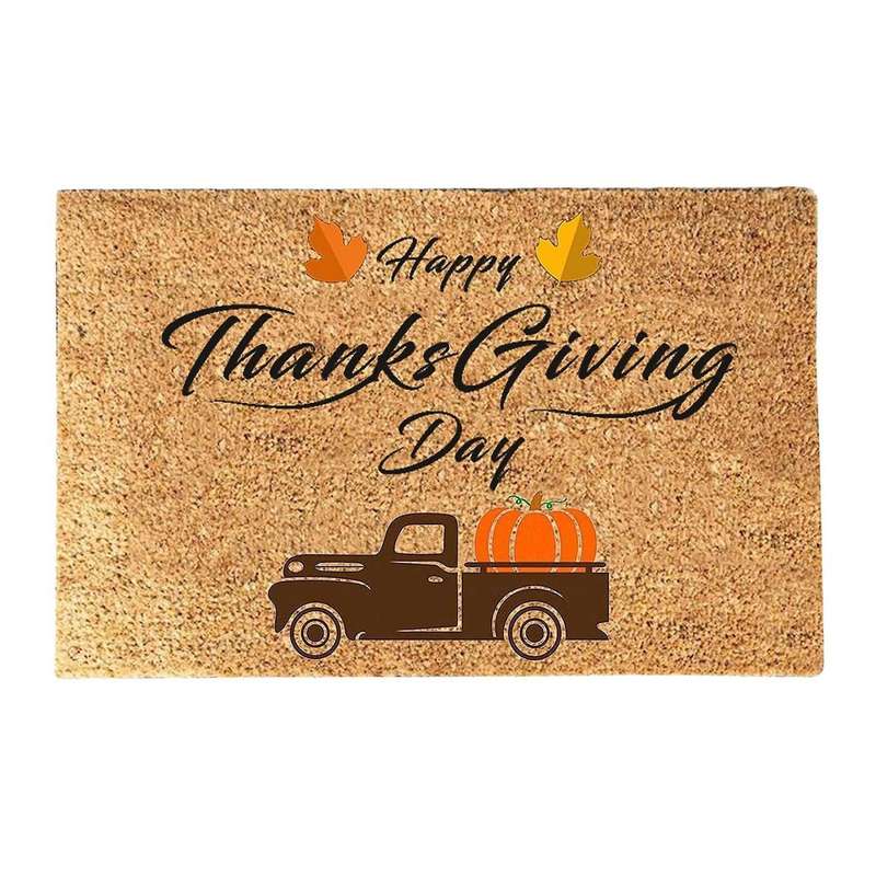 Thanksgiving Doormat Fall Autumn Door Mat Home Carpet 40x60cm B
