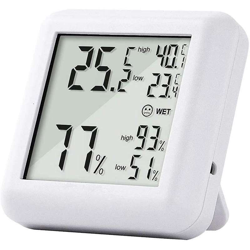 Room Thermometer Hygrometer, Large Display Palm-sized Humidity Meter