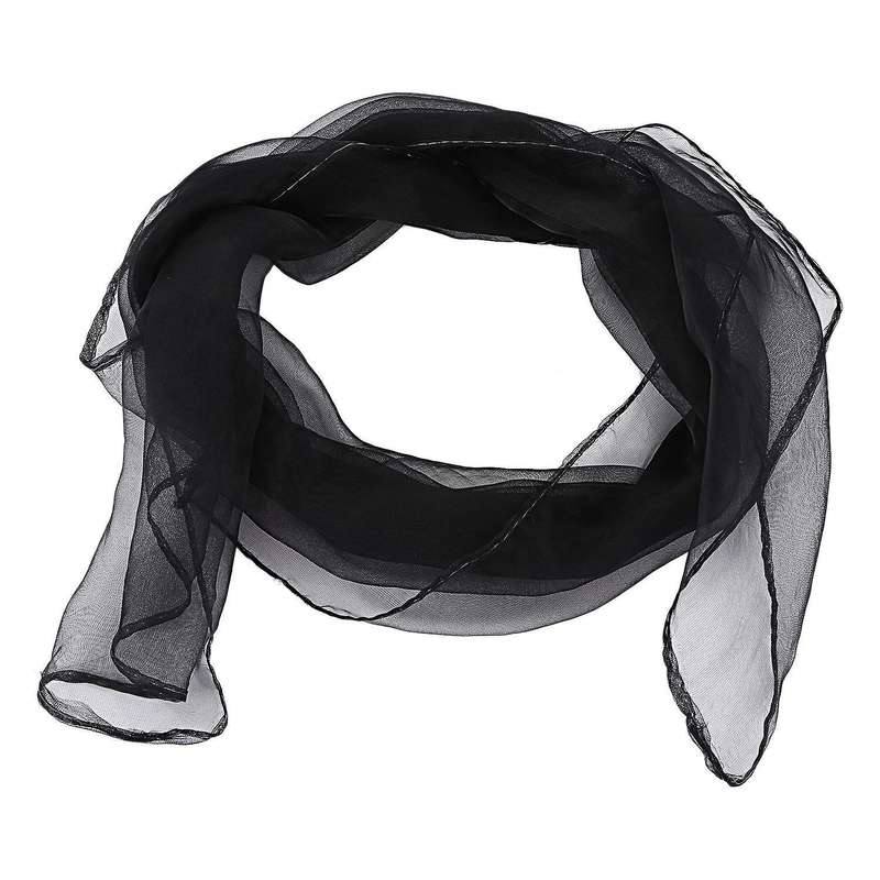 Plain Chiffon Neck Scarf Head Scarves 70 Cm X 70cm (orange)