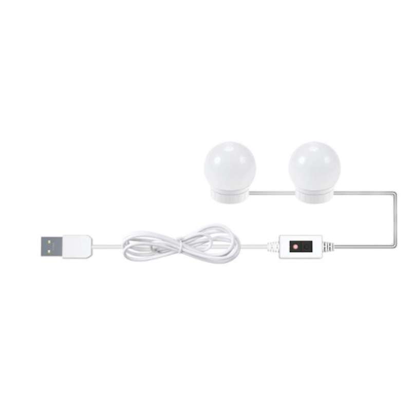 Usb Hand Sweep Vanity Mirror Light Led Makeup Lamp Bulbs 2 Bulbs
