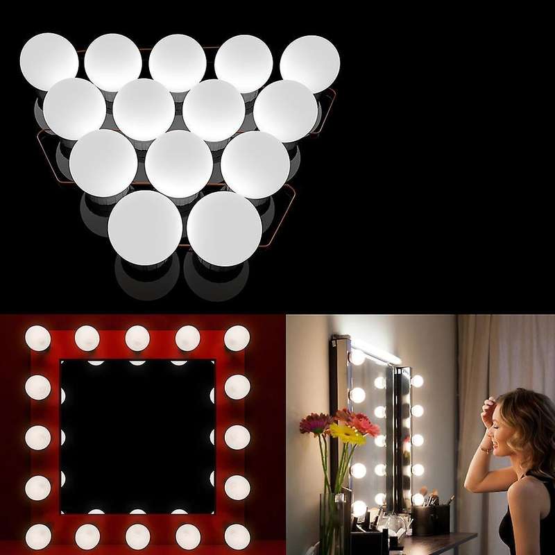 Wall Lamp Led 16w Makeup Mirror Vanity Led Light Bulbs 2 Bulbs