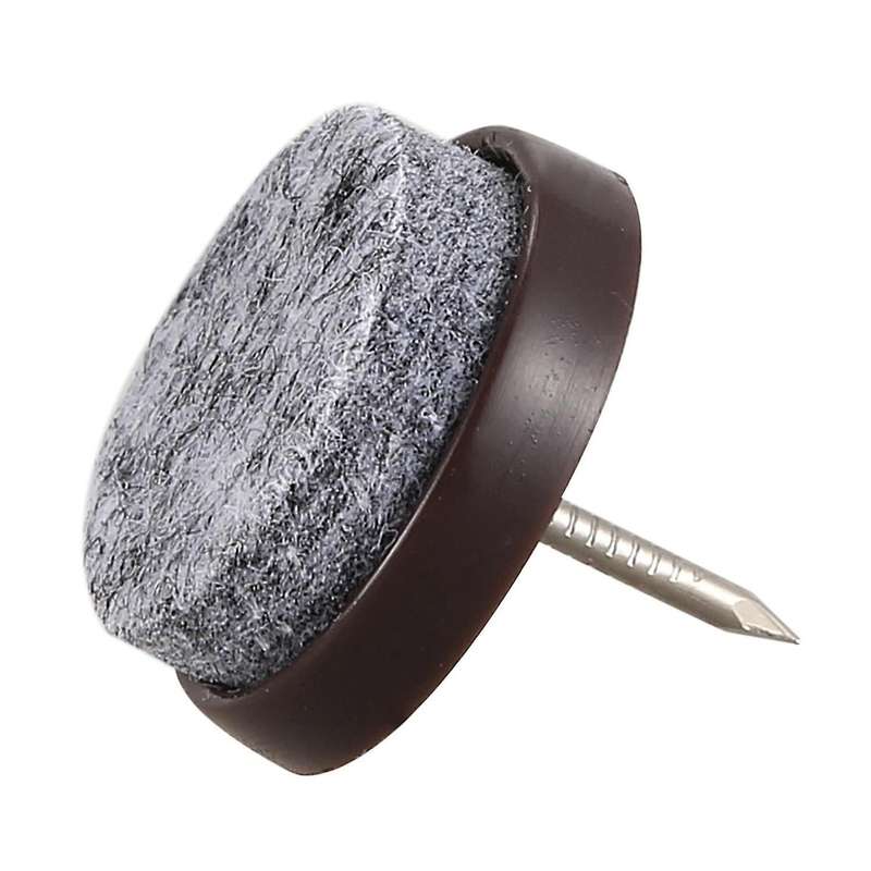 50pcs Chair Leg Floor Felt Pad Skid Glide Diy Nail Protectors 22mm