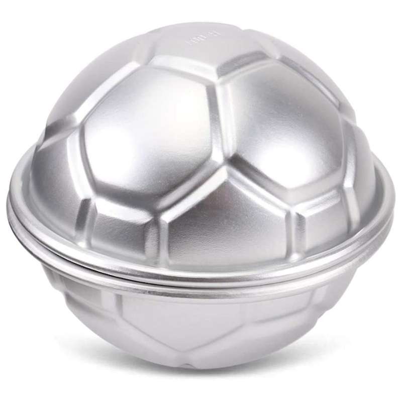 6 Pcs Mini Soccer Ball Cake Pan,aluminum Cupcake Baking Pans
