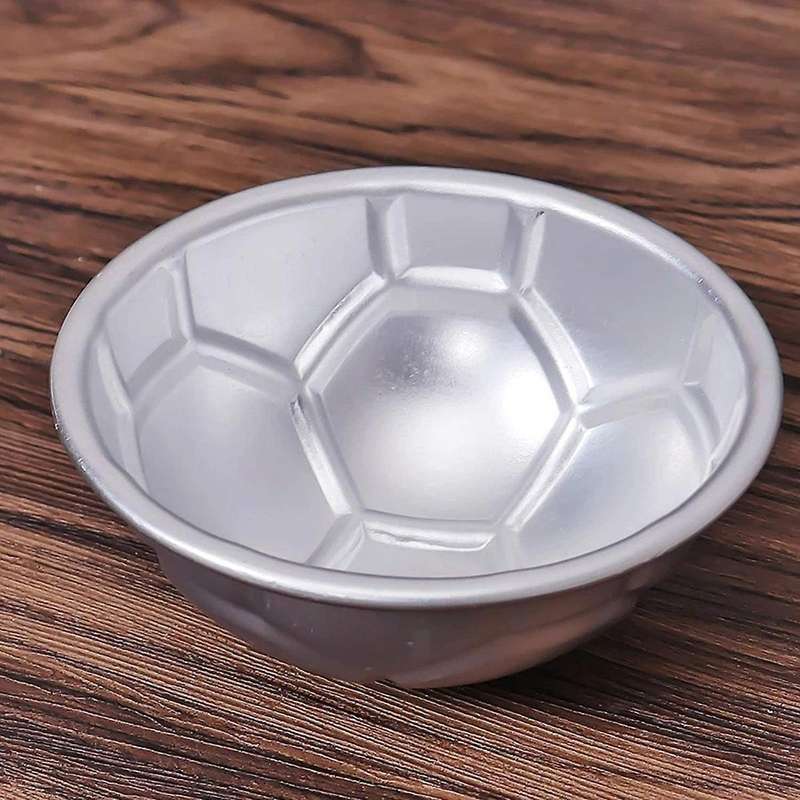 6 Pcs Mini Soccer Ball Cake Pan,aluminum Cupcake Baking Pans
