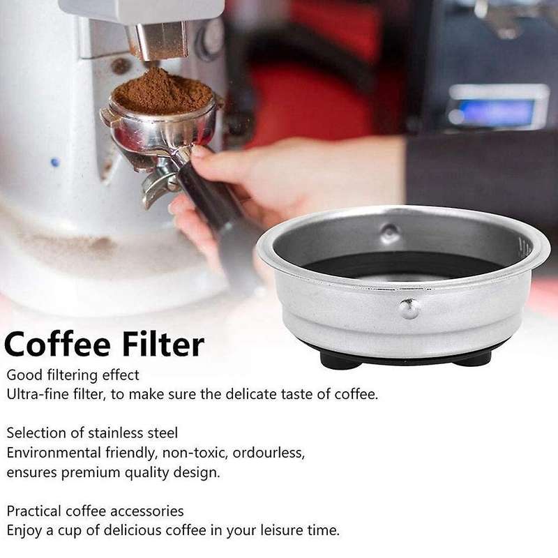 51mm Portafilter Filter Basket, Stainless Steel Coffee Filters,1 Cups
