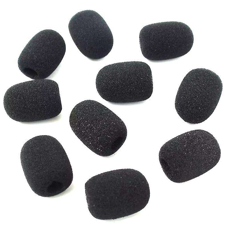 100pcs Microphone Headset Grill Windshield Sponge Foam Mic Cover