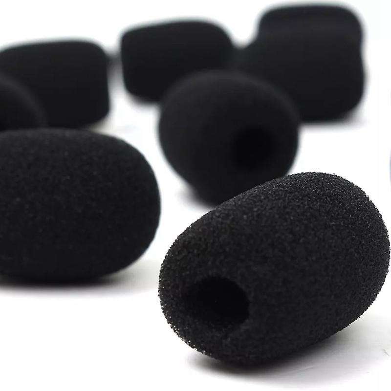 100pcs Microphone Headset Grill Windshield Sponge Foam Mic Cover