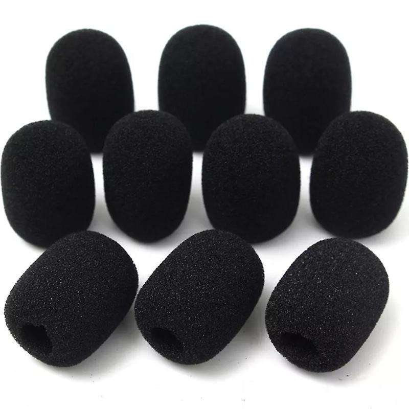 100pcs Microphone Headset Grill Windshield Sponge Foam Mic Cover