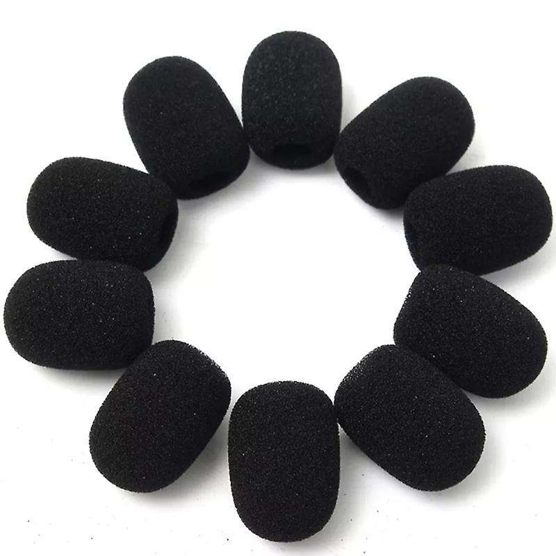 100pcs Microphone Headset Grill Windshield Sponge Foam Mic Cover