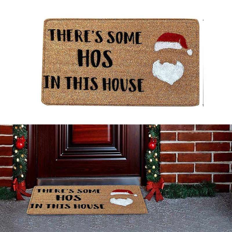 Christmas Doormat Floor Mat Santa Claus Door Mat Indoor Outdoor Rug B021