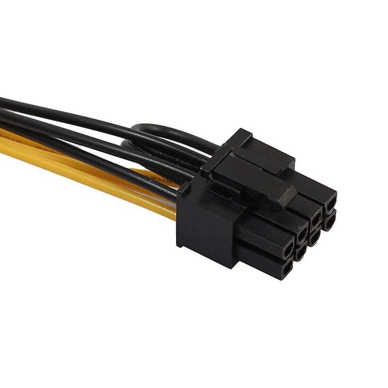 Pci-e Pci Express 6pin Female to Dual Dual 2-port 8pin (6 + 2pin)male