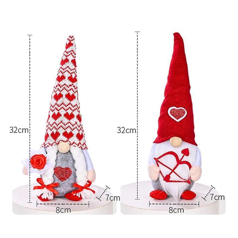 Valentines Day Decor - Home Table Elf Gnomes Decor Ornaments, A