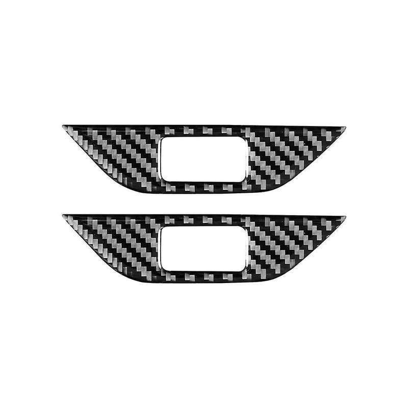 Carbon Fiber Door Lock Button Switch Panel Cover Trim for Land Rover