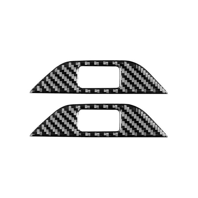 Carbon Fiber Door Lock Button Switch Panel Cover Trim for Land Rover