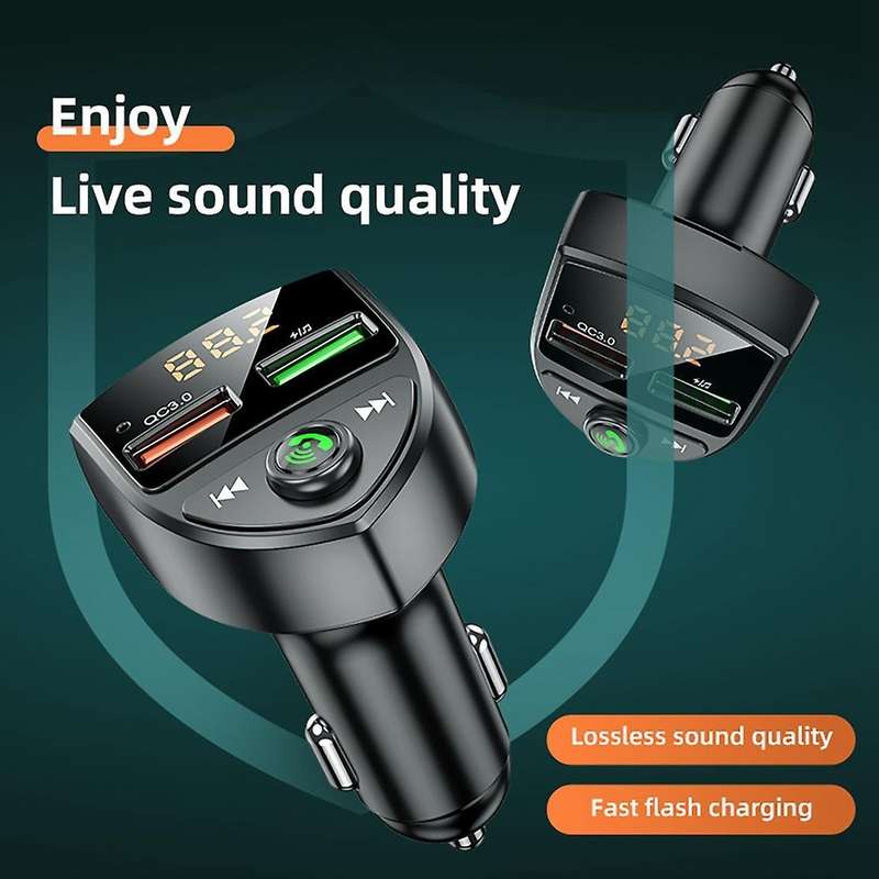 C8 Qc 3.0 Bluetooth 5.0 Fm Transmitter Mp3 Player Hands-free