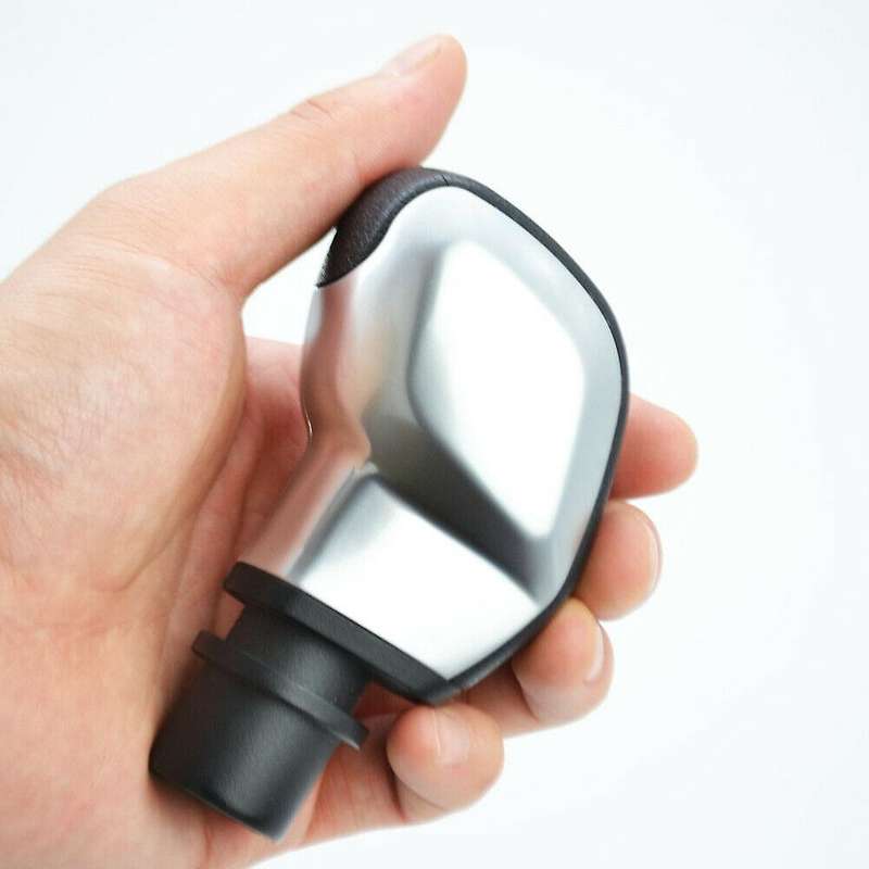 5-speed Gear Shift Knob Head Black Silver for Peugeot 605 406 205 407