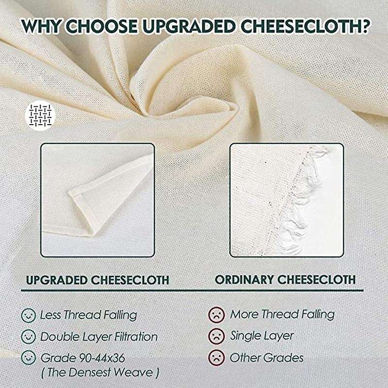6 Pack 20x20 Inch Grade Cheesecloth, for Straining, Cooking, Baking