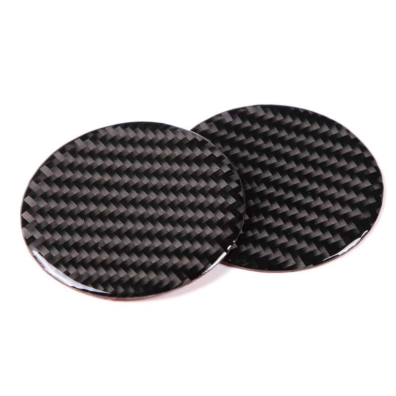 Car Water Cup Pad Coaster Carbon Soft Cover Trim For-bmw Mini