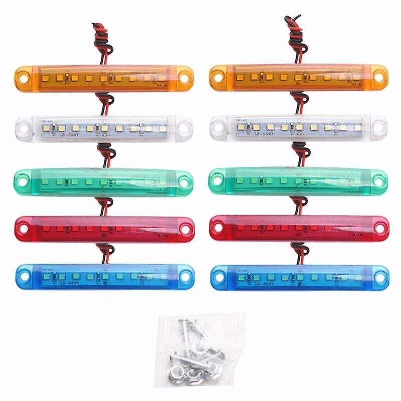 10pcs 9 Smd Led Truck Lamps Led Side Bus Marker Light 24v