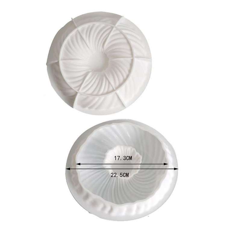 Large Wool Ball French Mousse Baking Silica Gel Cake Mold White