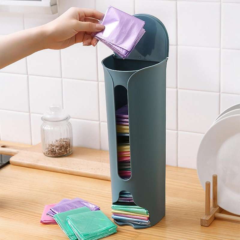Garbage Bag Storage Box Garbage Plastic Box Kitchen Green
