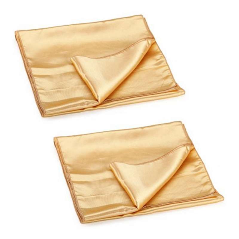 Runner Tavolo Centrotavola Tovaglia In Raso Oro Cm 30 X 275