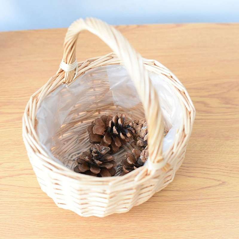 Wicker Basket with Handles and Lining,for Picnic,fruits and Vegetable