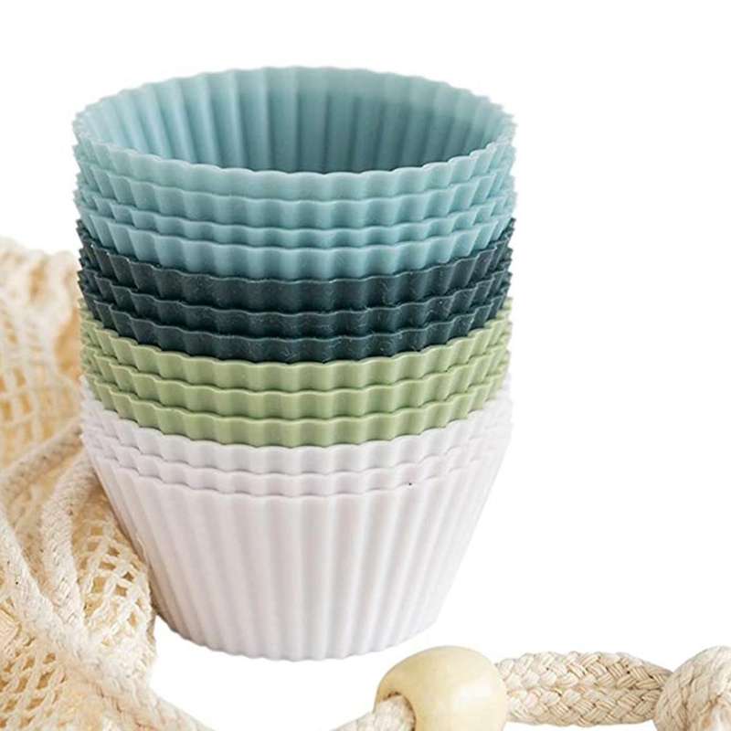 Silicone Cupcake Baking Cups 24 Pack Silicone Baking Cups