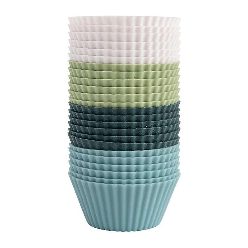 Silicone Cupcake Baking Cups 24 Pack Silicone Baking Cups