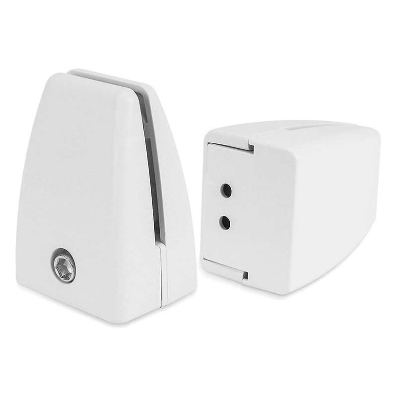 2 Pcs Abs Anti-sneeze Clip Office Desk Partition Support Frame(white)