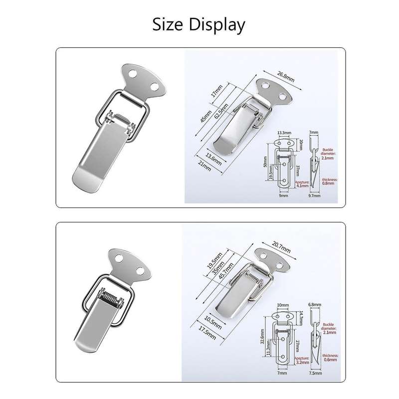12 Sets Toggle Latch Catch Clamp Spring Loading Toggle Case Box