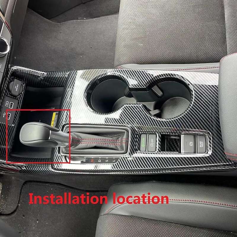 For 11th Gen Honda Civic 2022 Gear Shift Knob Cover Sticker ,silver