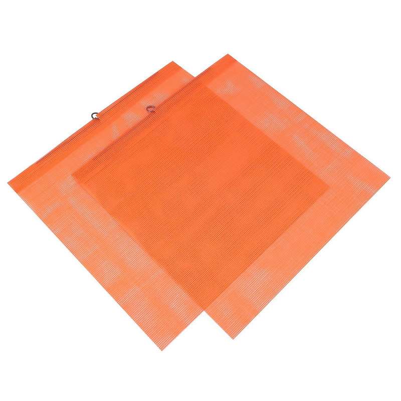 2pcs 18x18 Inch Safety Flags with Wire Safety Flag Warning,orange