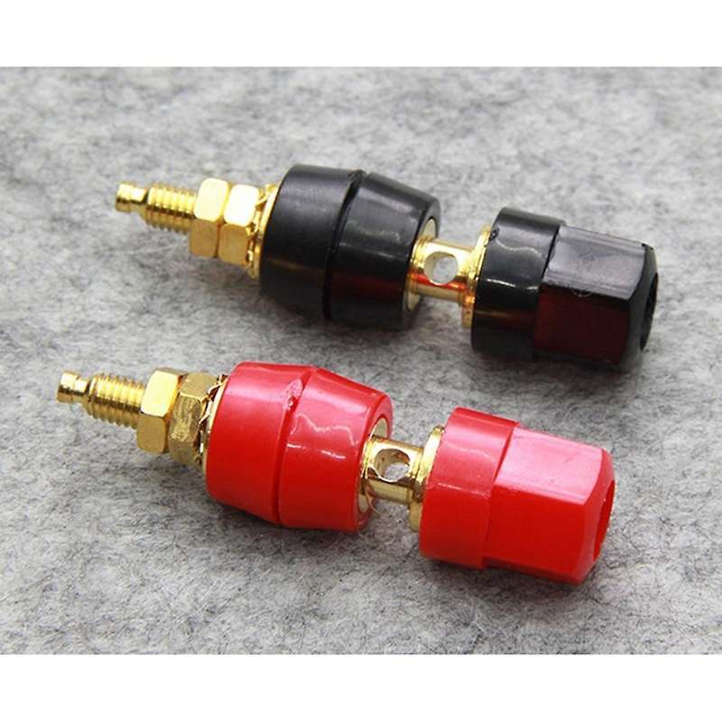 10pcs/lot Gold Plated Banana Binding Post Large Current Amplifier