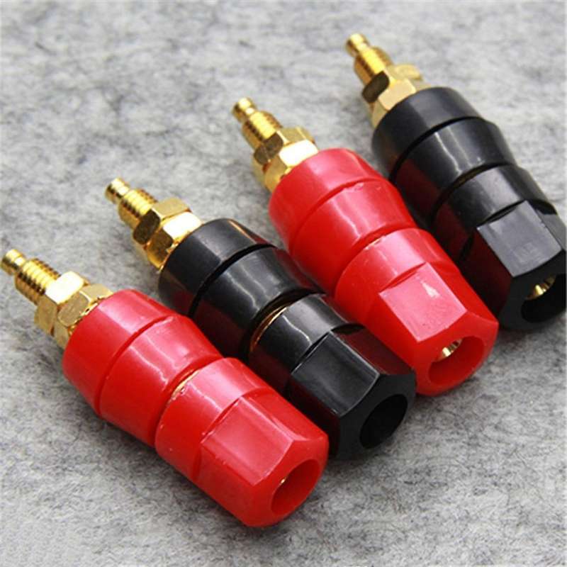 10pcs/lot Gold Plated Banana Binding Post Large Current Amplifier