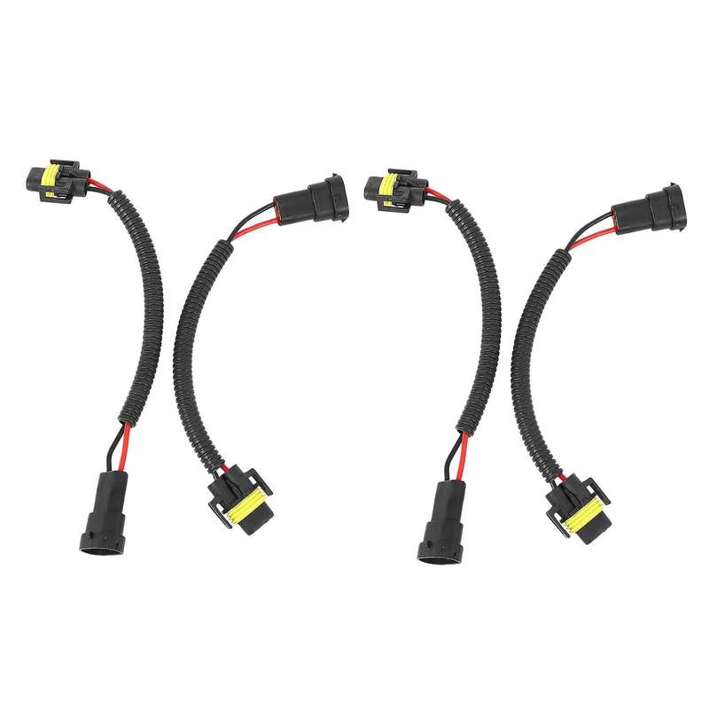 2pcs 9006 to H11 H8 Headlight Fog Light Conversion Connector Wiring