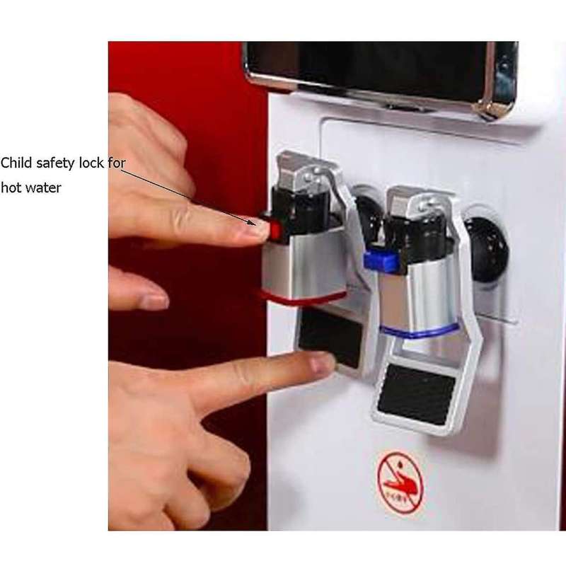Water Cooler Faucet, Red and Blue Plastic Water Cooler Faucet 2 Pcs