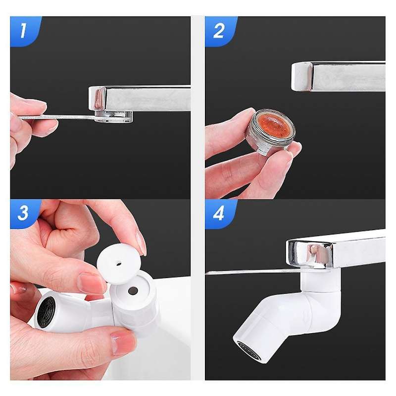 Rotating Kitchen Faucet Nozzle Adapter Universal Splash Filter , C
