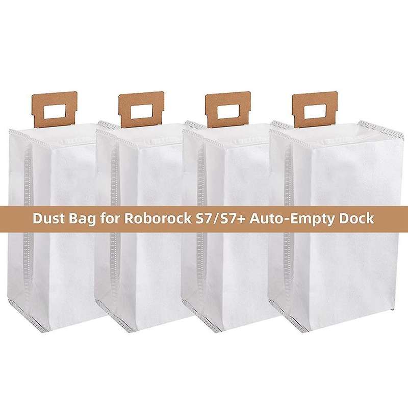 Dust Bag for Roborock S7 S7+ Vacuum Cleaner Auto-empty Dock -4pcs