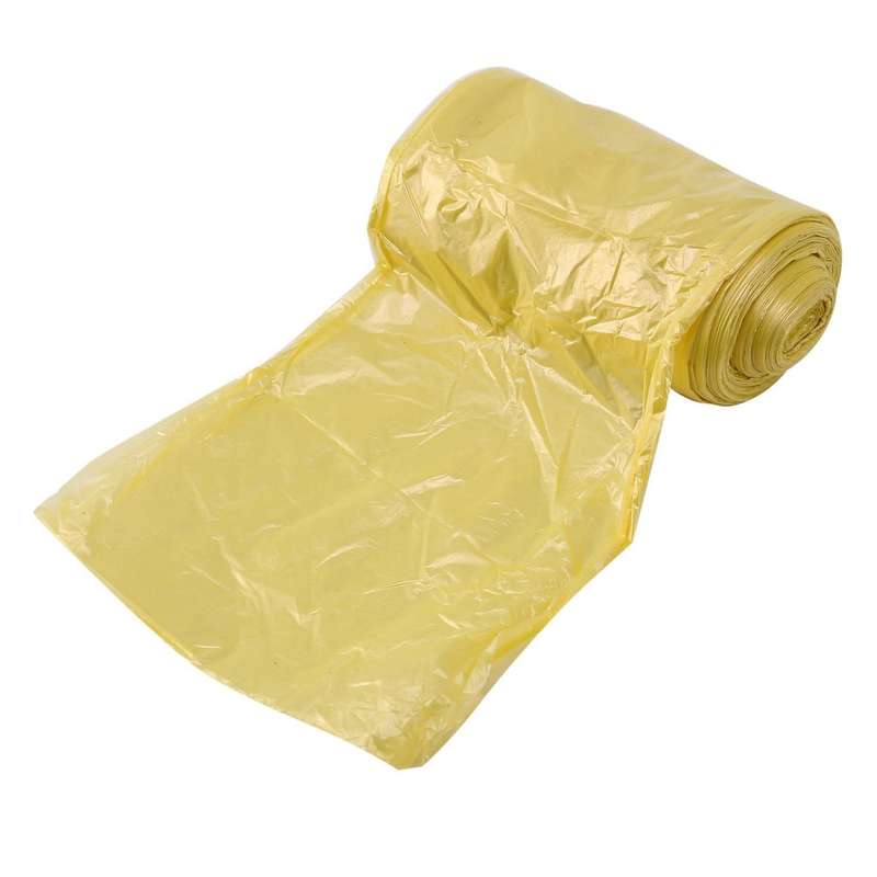2 Rolls 50 X 46 Cm Garbage Bags Single Color Thick Plastic Bag Yellow