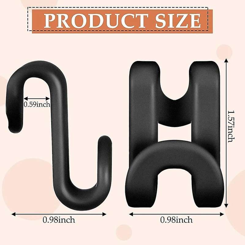 30 Pieces Clothes Hanger Connector Hooks Mini Cascading Hanger Hooks