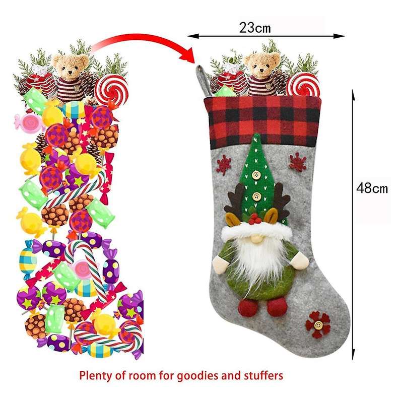 Christmas Gift Doll Christmas Stocking Child Christmas Gift Bag Green