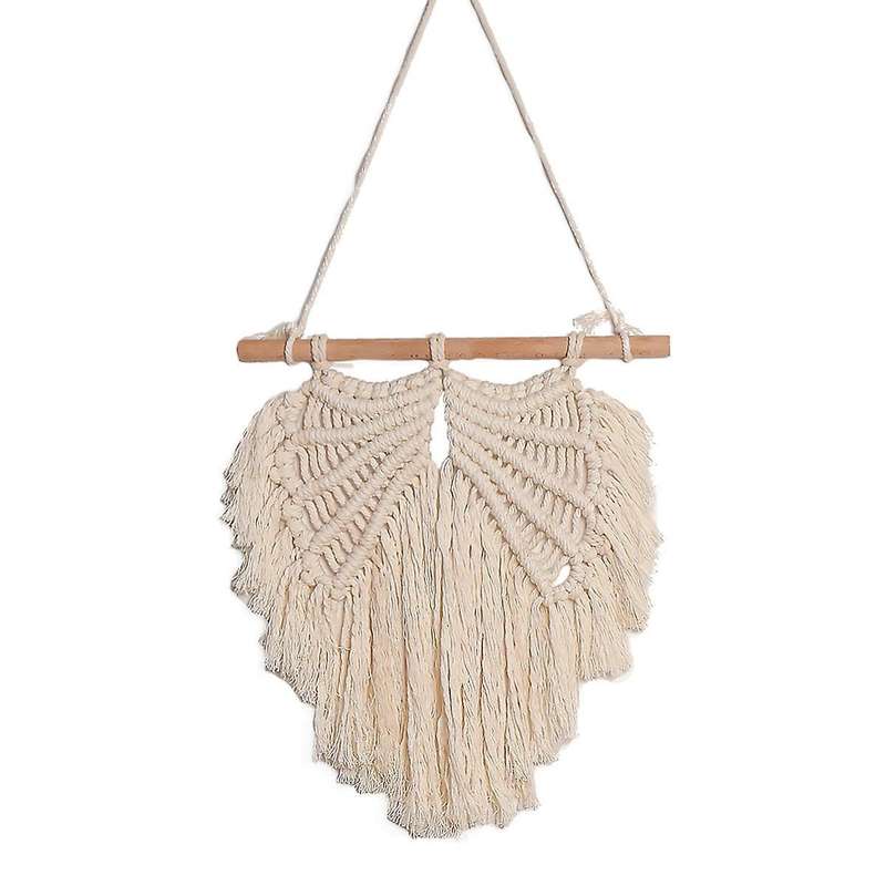 Hand-woven Angel Wings Tapestry Chic Boho Decor for Wedding Bedroom