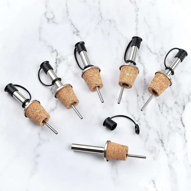 16 Pcs Wine Pourers Wine Cork Pourer Pour Spout for Liquor Bottles