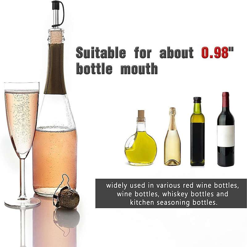 16 Pcs Wine Pourers Wine Cork Pourer Pour Spout for Liquor Bottles