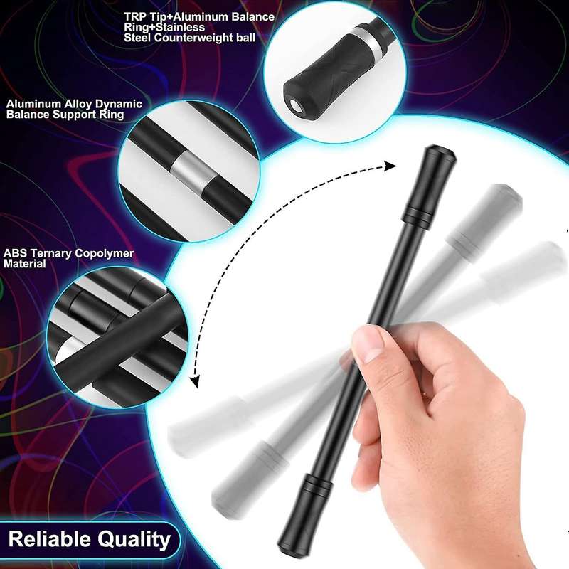 4 Pcs Pen Spinning Pens with Weighted Ball Finger Rotating Pen A