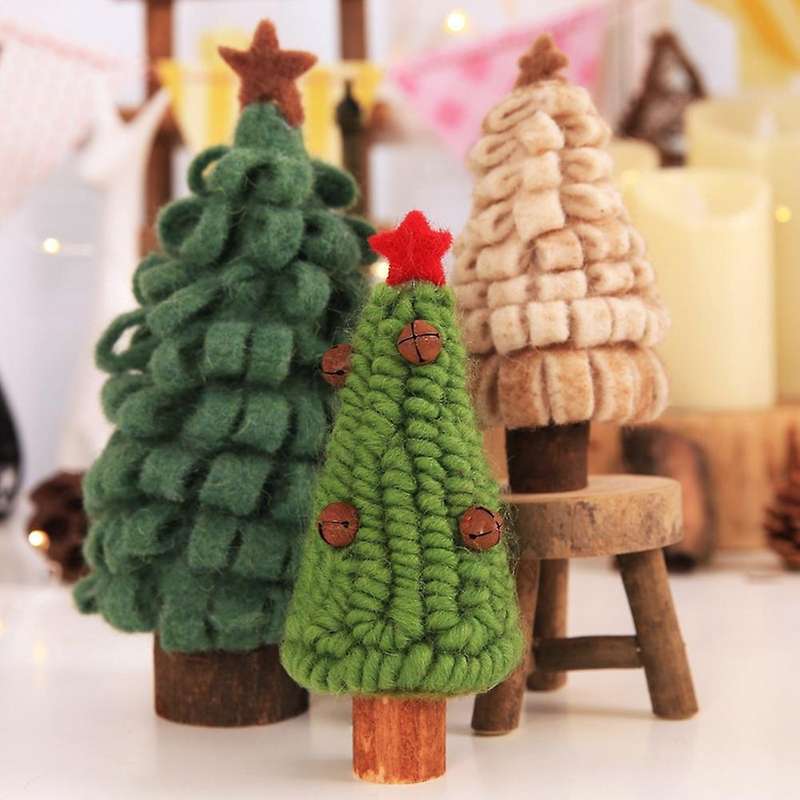 Windows Wool Felt Bell Christmas Tree Ornaments Home Decoration B