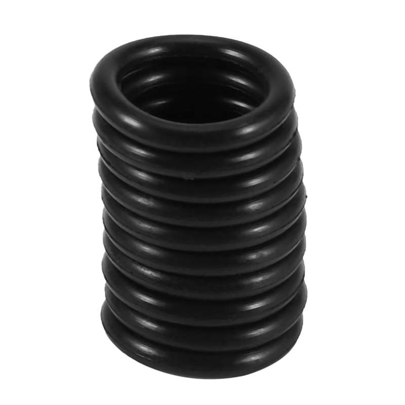 20 Pcs Black Rubber Oil Seal O Shaped Rings Seal Washers 16x12x2 Mm