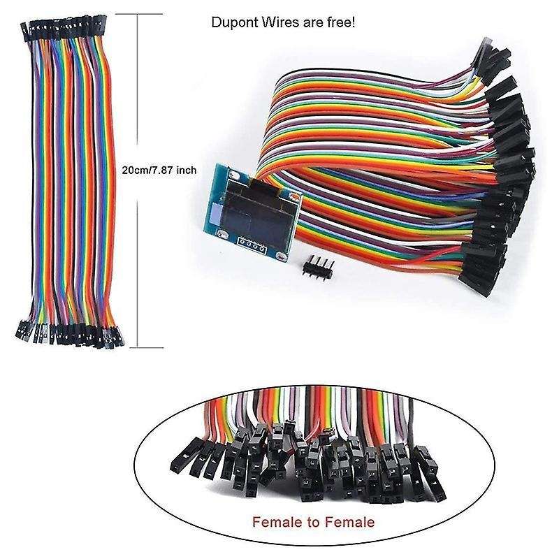 0.96inch Iic Serial Lcd Led Module for Arduino with 40pcs Dupont Wire