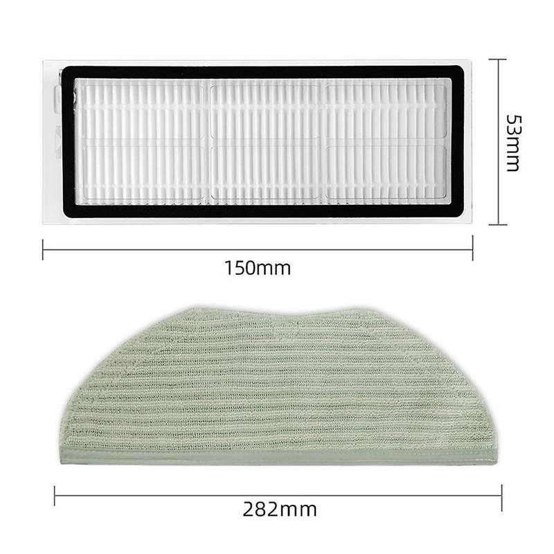 4pcs Hepa Filter Mop Cloth Rag for 360 S9 X95 X90 Vacuum Cleaner
